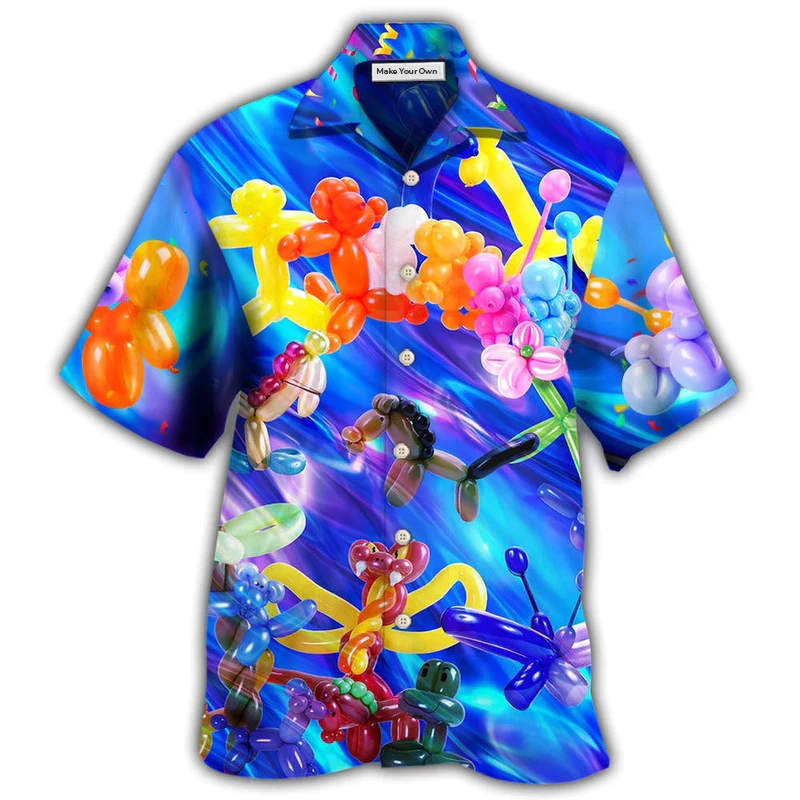 Hawaiian Shirt / Adults / S Balloon Modelling Amazing Colorful - Hawaiian Shirt - Reefox