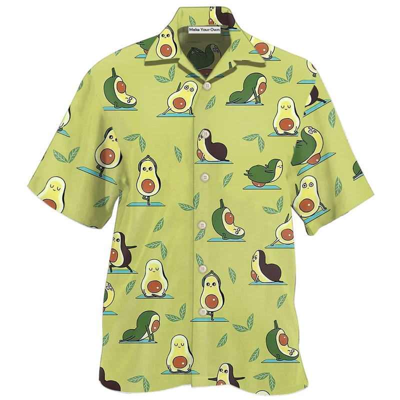 Hawaiian Shirt / Adults / S Avocado Plays With Happy Avocado So Cute - Hawaiian Shirt - Reefox