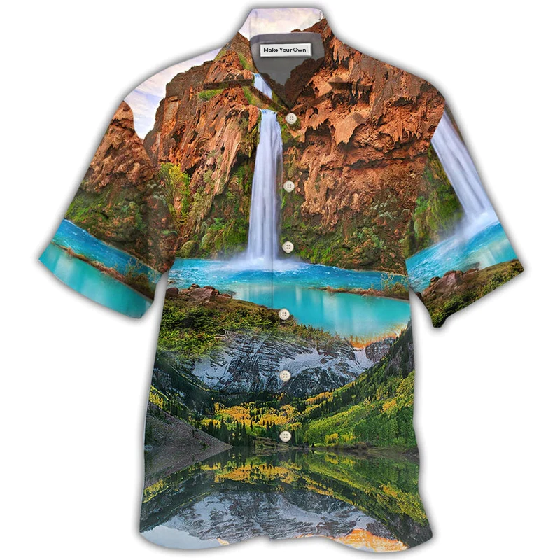 Hawaiian Shirt / Adults / S America National Parks US - Hawaiian Shirt - Reefox