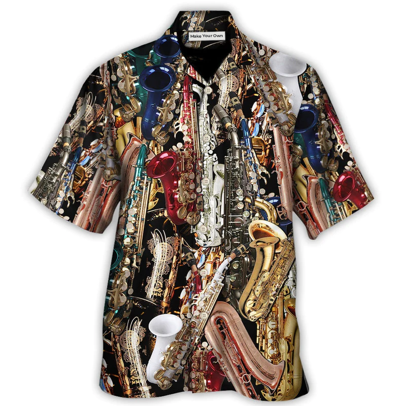 Hawaiian Shirt / Adults / S Saxophone I Don't Need Therapy I Just Need Saxophone - Hawaiian Shirt - Reefox