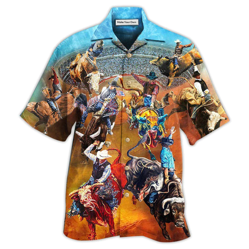 Hawaiian Shirt / Adults / S Cowboy Rodeo Life Is The Best Life - Hawaiian Shirt - Reefox