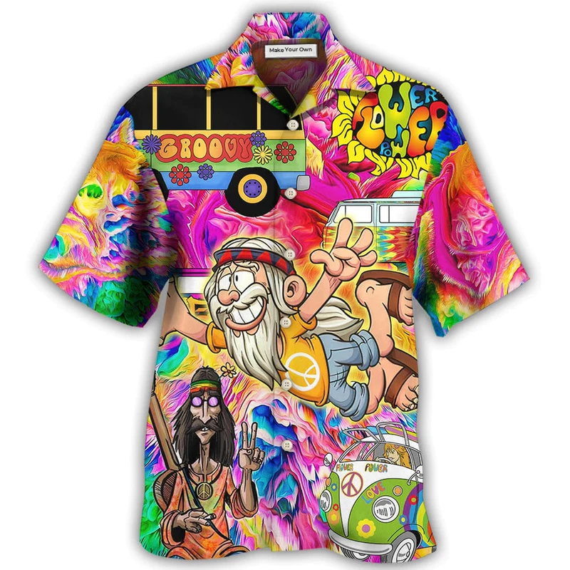 Hawaiian Shirt / Adults / S Hippie I'm Not Old I'm Vintage - Hawaiian Shirt - Reefox