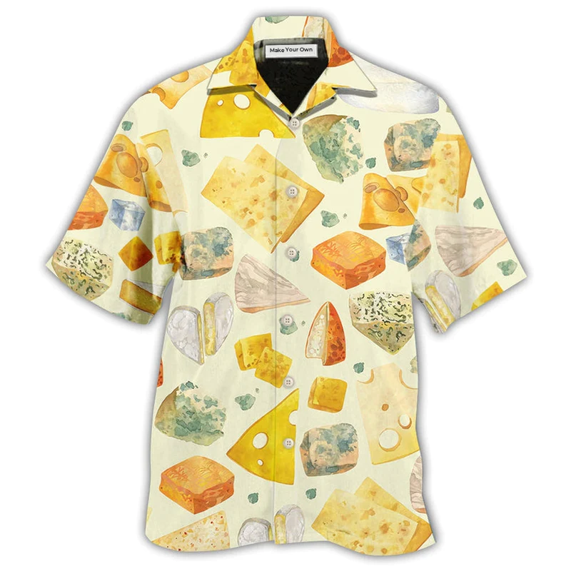 Hawaiian Shirt / Adults / S Food Cheese Beautiful Food Life - Hawaiian Shirt - Reefox