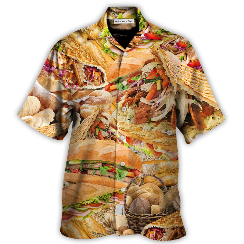 Hawaiian Shirt / Adults / S Food Delicious Bread Around The World Cool - Hawaiian Shirt - Reefox