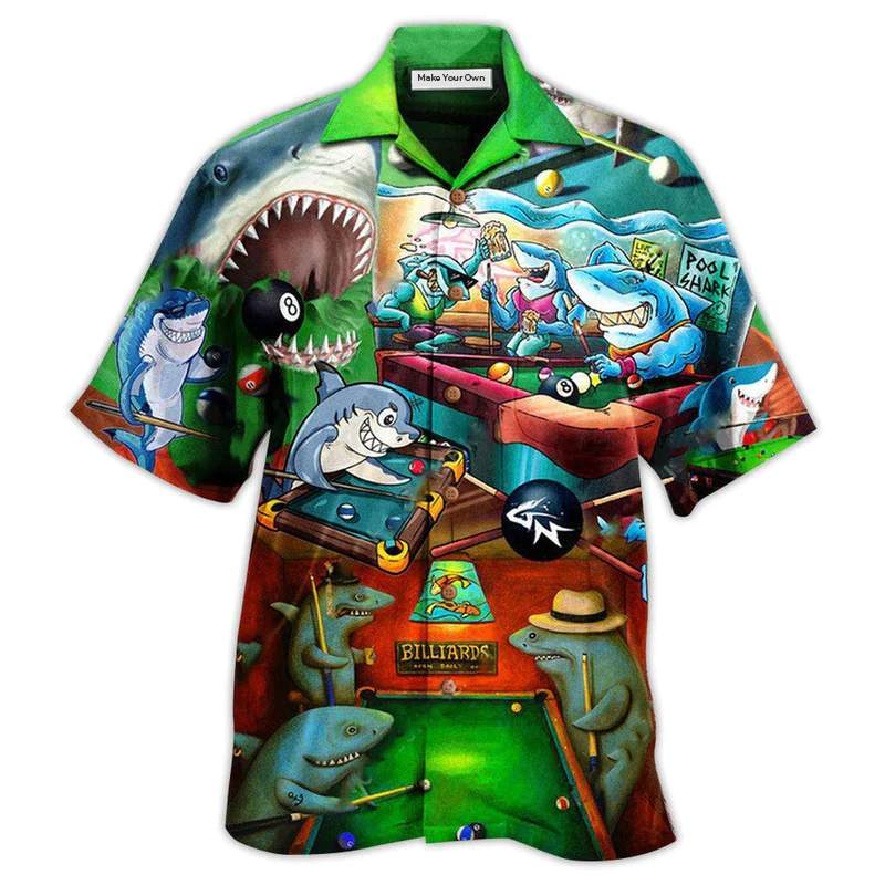 Hawaiian Shirt / Adults / S Shark Pool So Much Fun - Hawaiian Shirt - Reefox