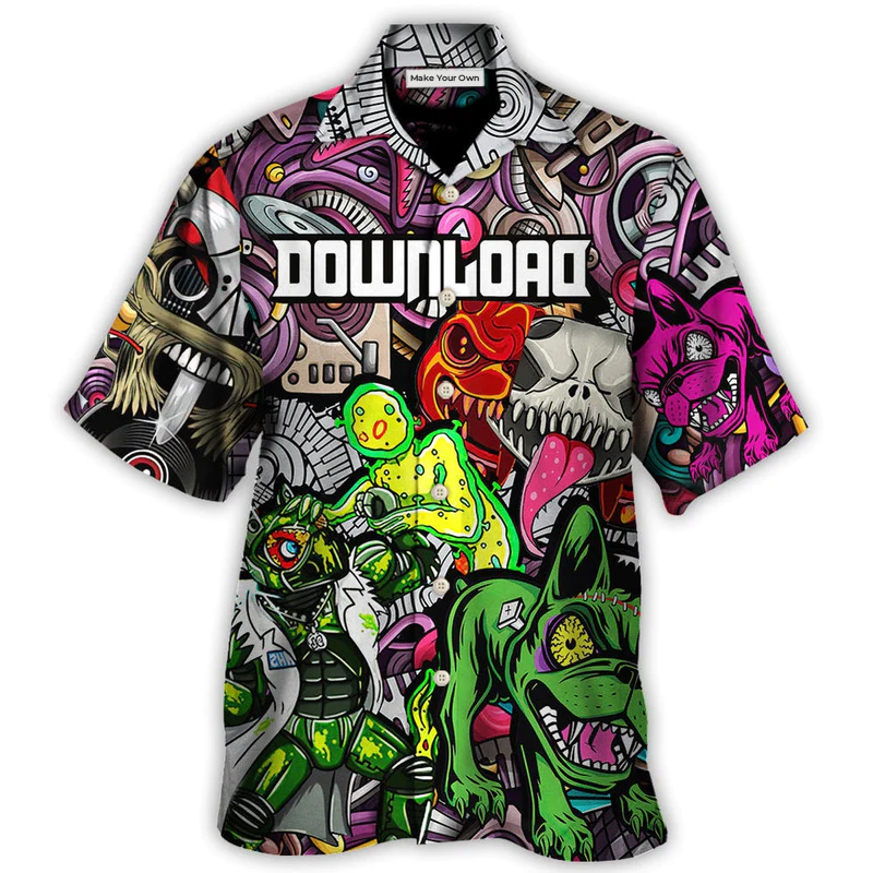 Music Event Download Festival Lover Colorful Art Style - Hawaiian Shirt - Reefox