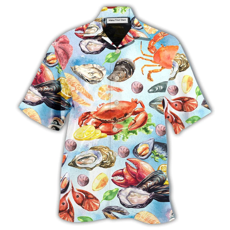 Hawaiian Shirt / Adults / S Food Seafood Basic Style - Hawaiian Shirt - Reefox