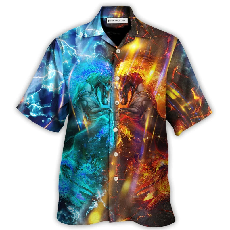 Hawaiian Shirt / Adults / S Horse Wild And Free - Hawaiian Shirt - Reefox