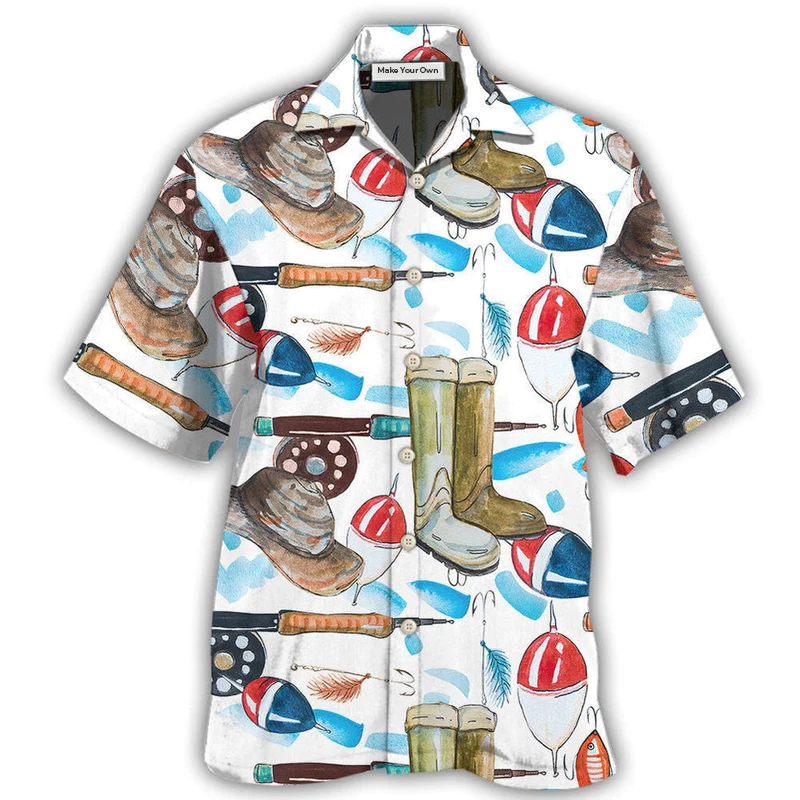 Hawaiian Shirt / Adults / S Fishing Basic Art Style - Hawaiian Shirt - Reefox