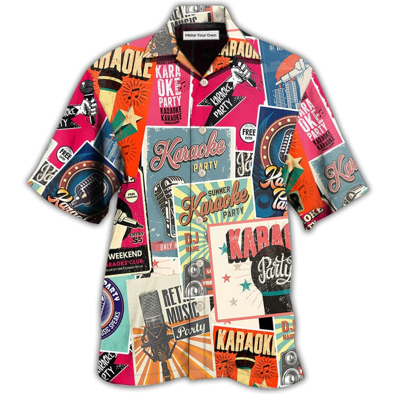 Hawaiian Shirt / Adults / S Karaoke Summer Karaoke Party - Hawaiian Shirt - Reefox