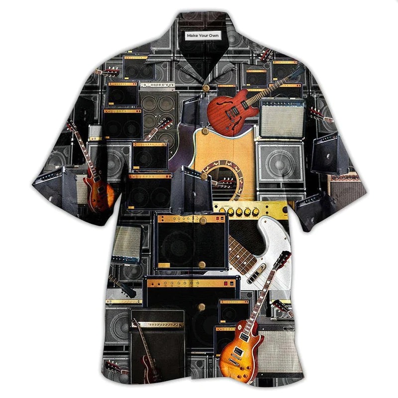 Hawaiian Shirt / Adults / S Music Control A Big Amplifier As Control An Elephant - Hawaiian Shirt - Reefox
