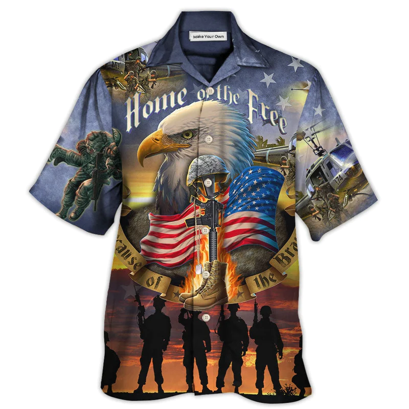 Hawaiian Shirt / Adults / S Veteran Eagle Remember The Days Veteran - Hawaiian Shirt - Reefox