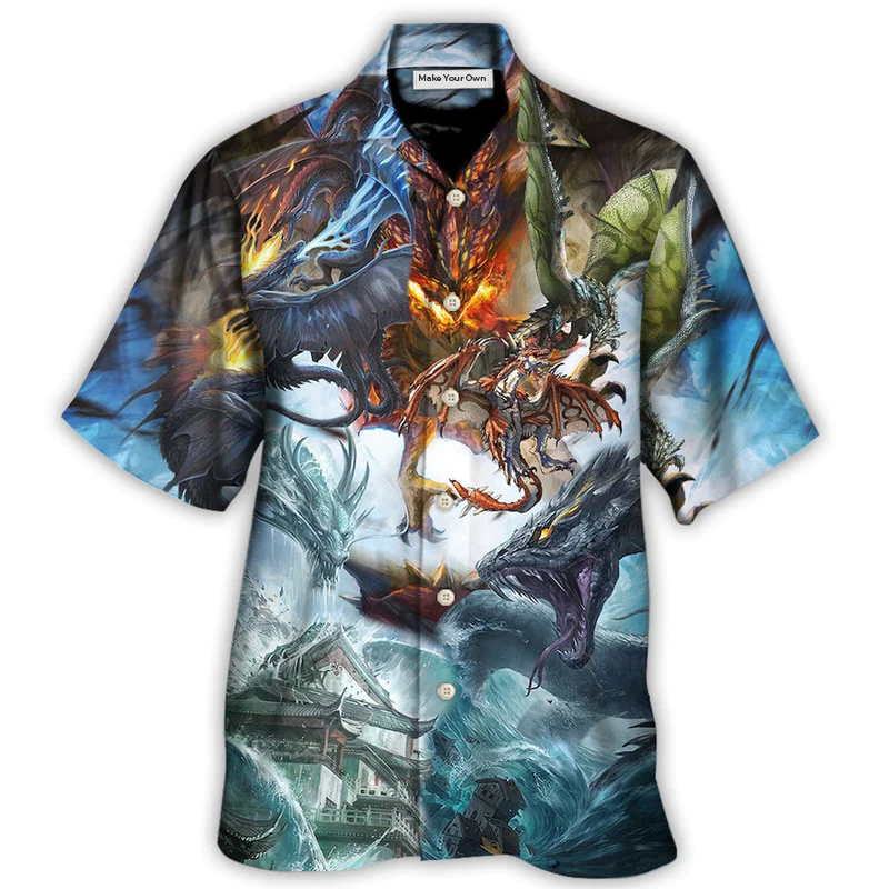 Dragon Battle Of Gods - Hawaiian Shirt - Reefox