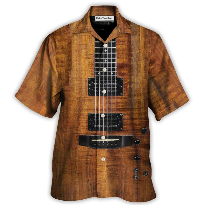 Hawaiian Shirt / Adults / S Guitar Acoustic Electric Guitar - Hawaiian Shirt - Reefox