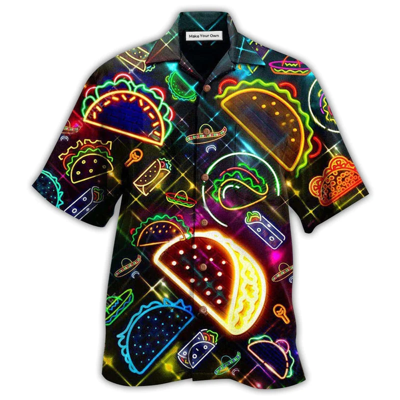 Hawaiian Shirt / Adults / S Food On Tuesday God Created Tacos Stunning - Hawaiian Shirt - Reefox