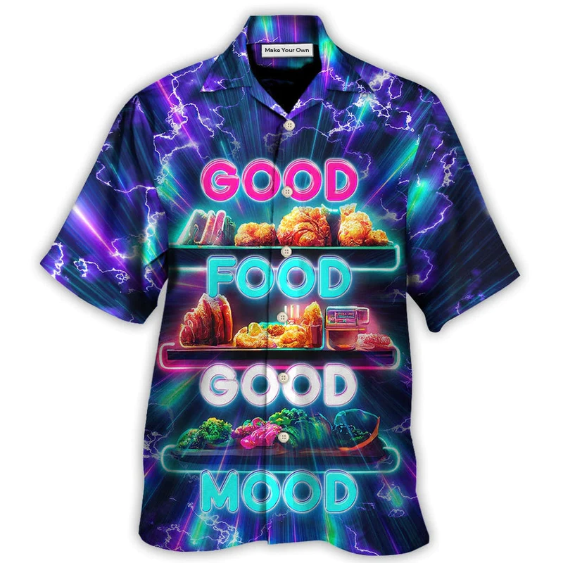 Food - Good Food Is Good Mood - Hawaiian Shirt - Reefox