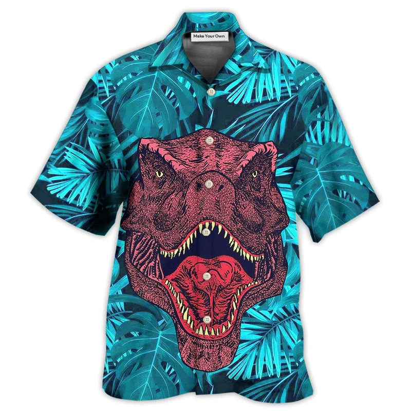 Hawaiian Shirt / Adults / S Dinosaur Love Animals - Hawaiian Shirt - Reefox