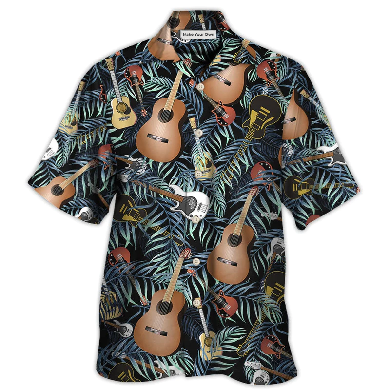 Hawaiian Shirt / Adults / S Guitar Love Life Style Cool - Hawaiian Shirt - Reefox