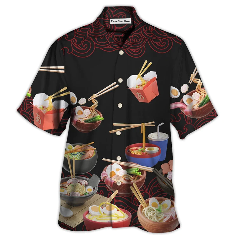 Hawaiian Shirt / Adults / S Food Ramen Fast Food Delicious - Hawaiian Shirt - Reefox