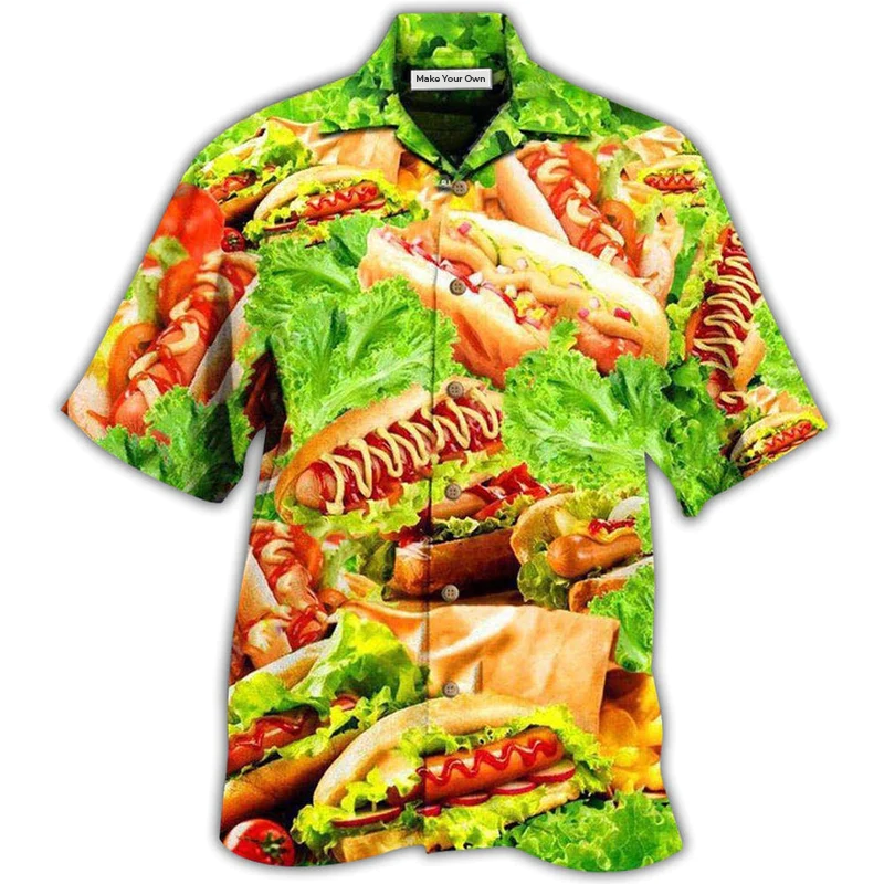Hawaiian Shirt / Adults / S Food It's Not A Party Until The Hot Dog Come Out Salad - Hawaiian Shirt - Reefox