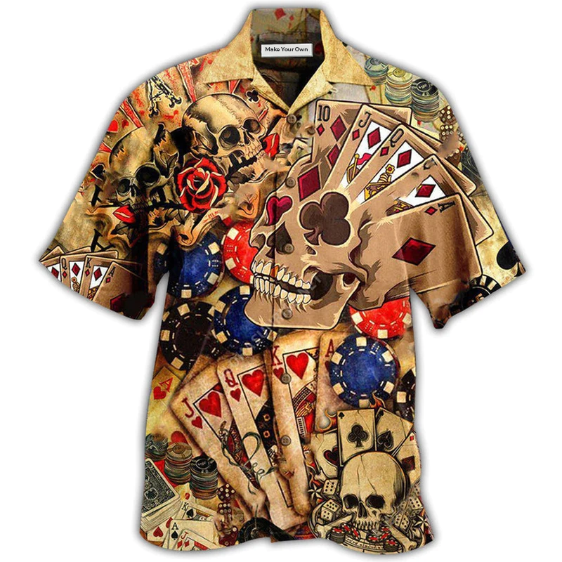 Hawaiian Shirt / Adults / S Poker Gambling Life Is Like A Poker Game - Hawaiian Shirt - Reefox