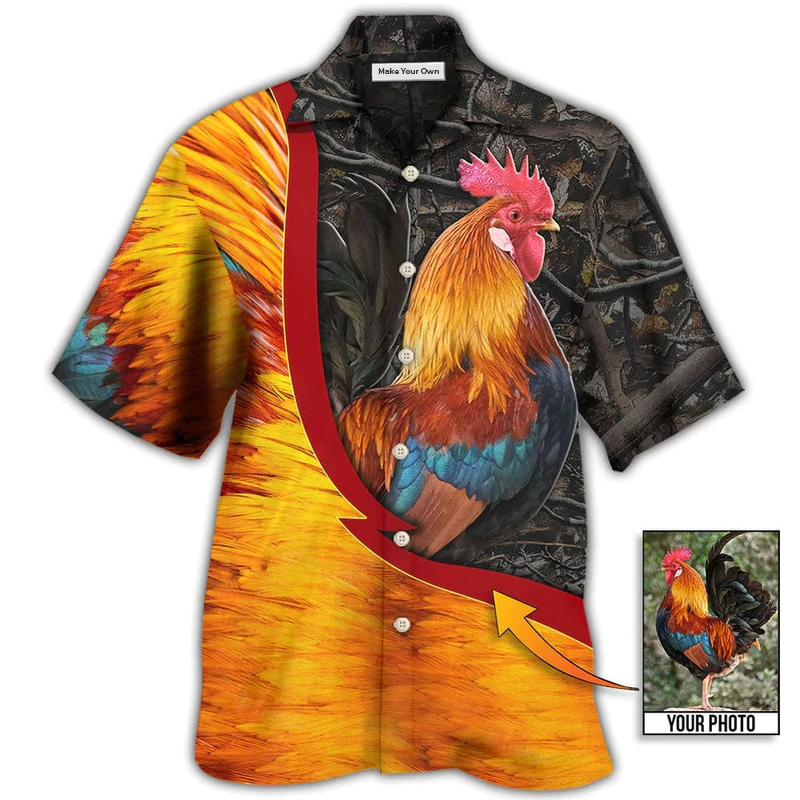 Hawaiian Shirt / Adults / S Chicken Rooster Beautiful Style Custom Photo - Hawaiian Shirt - Reefox