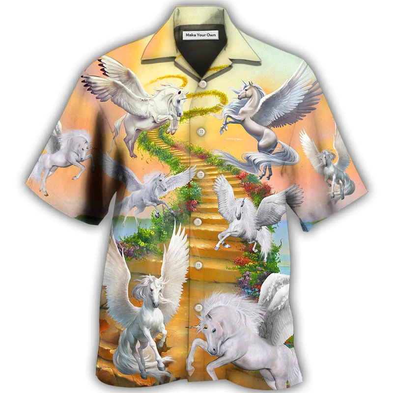 Hawaiian Shirt / Adults / S Horse Paradise Dream Style - Hawaiian Shirt - Reefox