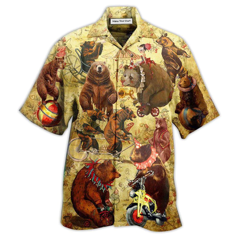 Hawaiian Shirt / Adults / S Circus Bears Amazing - Hawaiian Shirt - Reefox