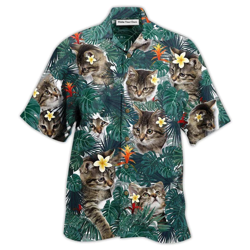 Hawaiian Shirt / Adults / S Cat Powered By Cat Sand Hawaii - Hawaiian Shirt - Reefox