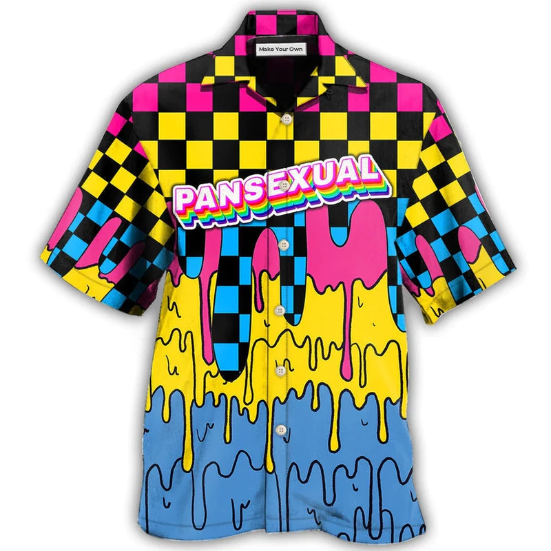 Hawaiian Shirt / Adults / S LGBT Pansexual Pop Art - Hawaiian Shirt - Reefox