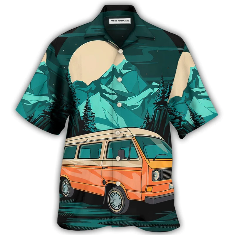 Hawaiian Shirt / Adults / S Camping I'm Done Teaching - Hawaiian Shirt - Reefox