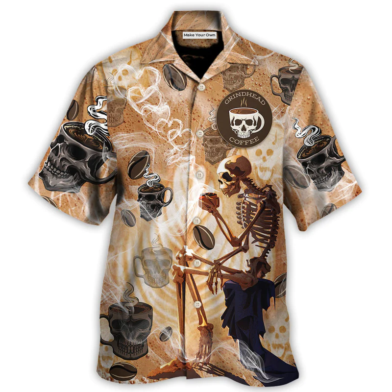 Skull Coffee Amazing Style For Pigue - Hawaiian Shirt - Reefox