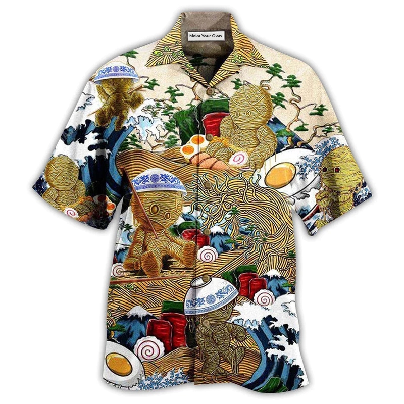 Hawaiian Shirt / Adults / S Food Amazing Ramen Life Funny - Hawaiian Shirt - Reefox