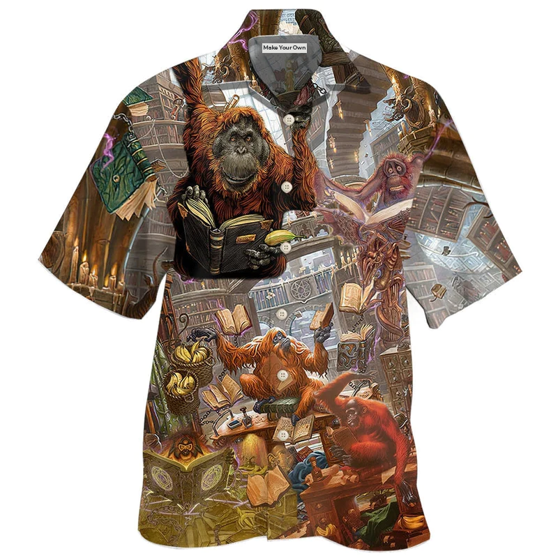 Hawaiian Shirt / Adults / S Book Librarian Funny Style - Hawaiian Shirt - Reefox
