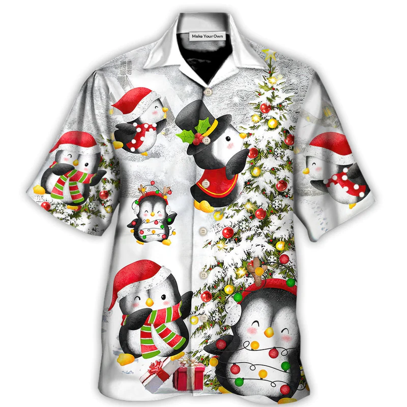Christmas Chilling Penguin Family In Love Christmas - Hawaiian Shirt - Reefox