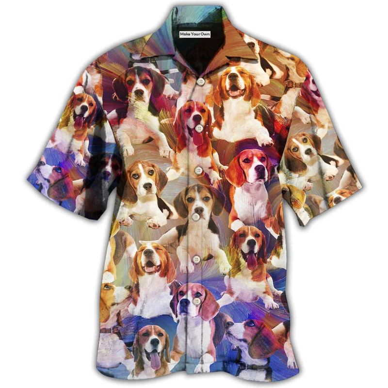 Hawaiian Shirt / Adults / S Beagle Dog Cool Vintage Style - Hawaiian Shirt - Reefox