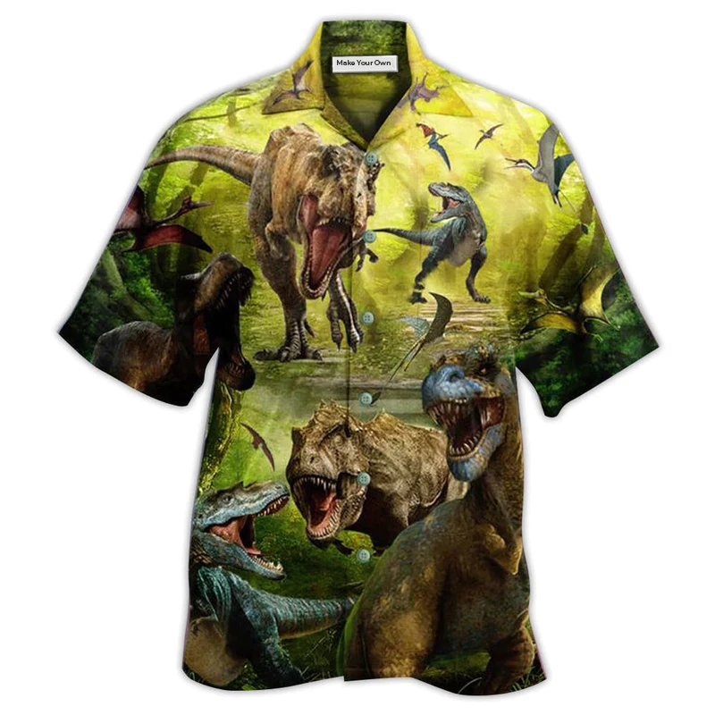 Hawaiian Shirt / Adults / S Dinosaur My Love Dinosaur World - Hawaiian Shirt - Reefox