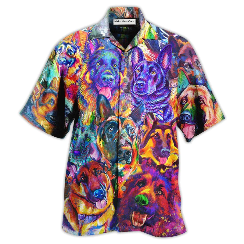 Hawaiian Shirt / Adults / S German Shepherd Dog That's My Boy - Hawaiian Shirt - Reefox