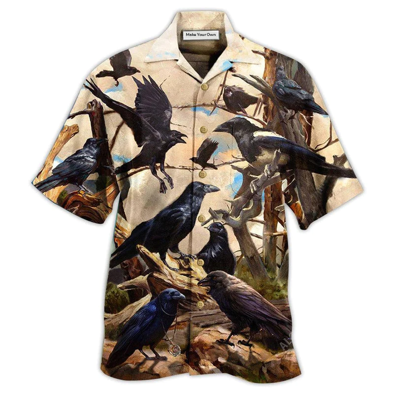 Hawaiian Shirt / Adults / S Raven All Crows Are Not Raven - Hawaiian Shirt - Reefox