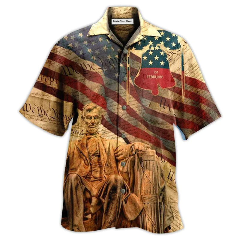 Hawaiian Shirt / Adults / S America Love Day Freedom - Hawaiian Shirt - Reefox