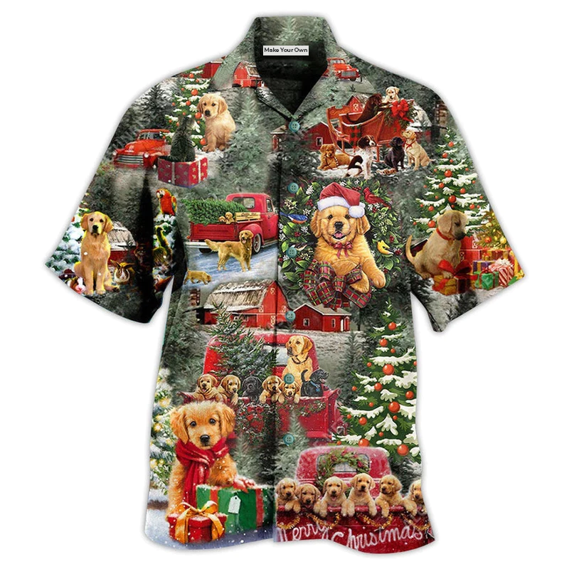 Hawaiian Shirt / Adults / S Beagle Dogs Love Christmas Every Time - Hawaiian Shirt - Reefox