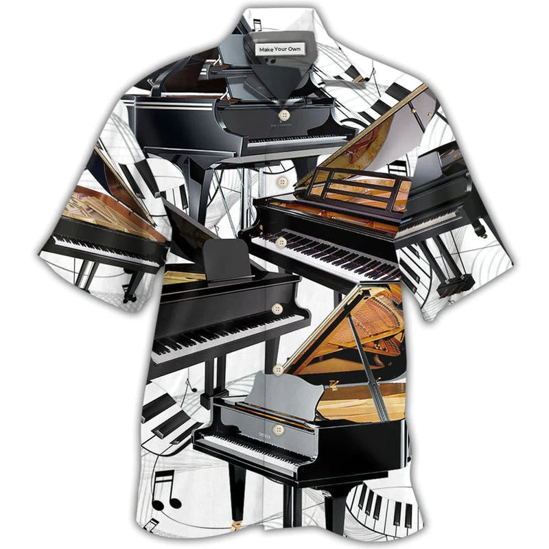 Hawaiian Shirt / Adults / S Piano Luxury Piano Style - Hawaiian shirt - Reefox
