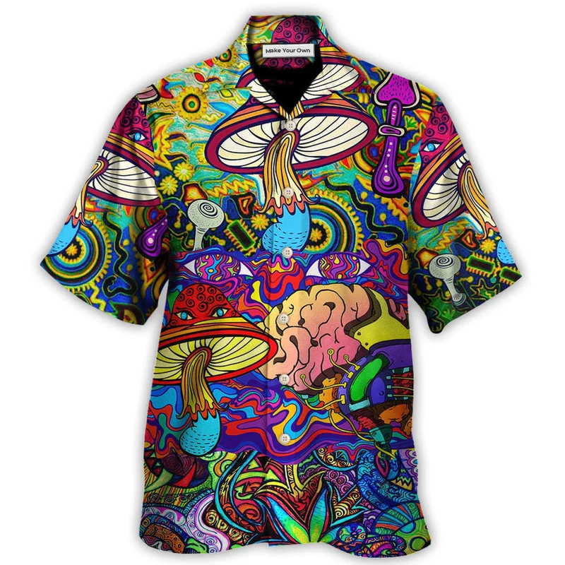Hawaiian Shirt / Adults / S Hippie Mushroom Colorful Lover - Hawaiian Shirt - Reefox