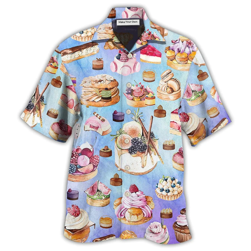 Hawaiian Shirt / Adults / S Food Dessert Purple Lovely Love Food - Hawaiian Shirt - Reefox