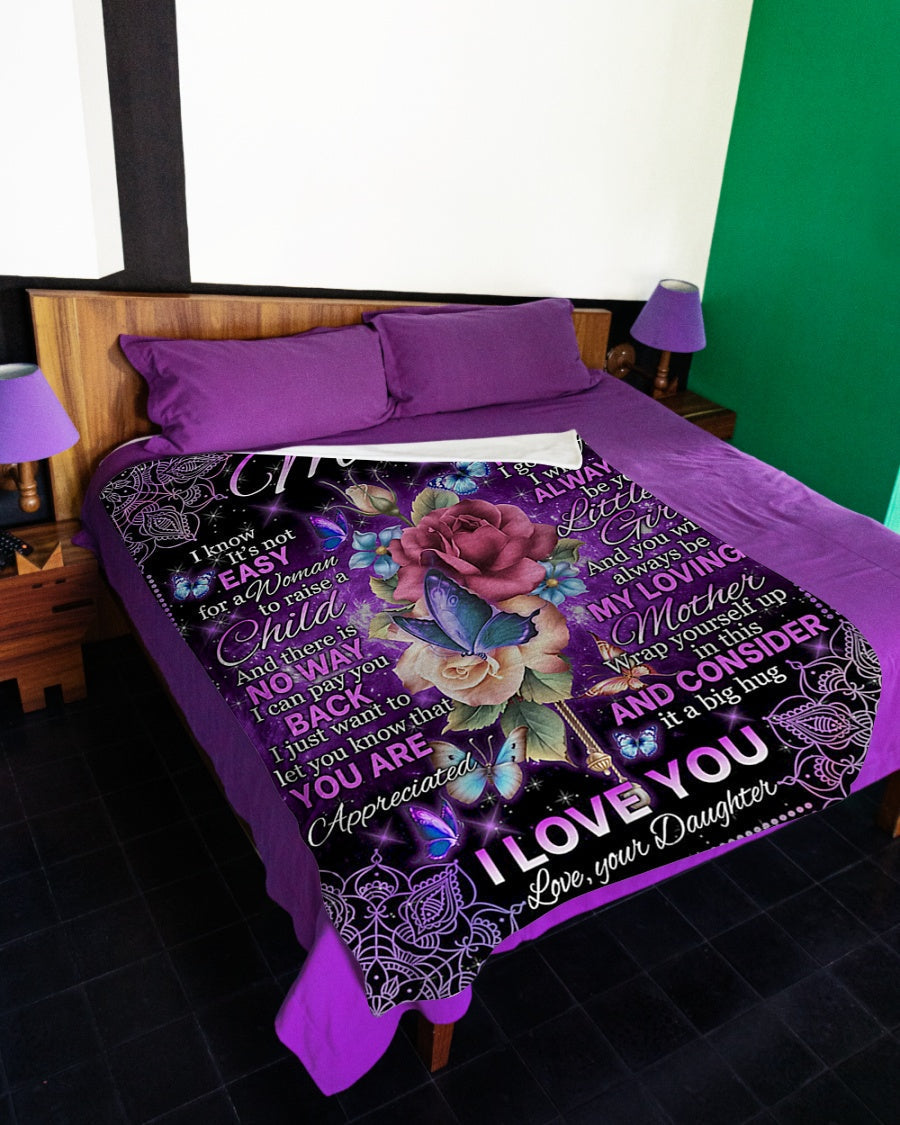 Rose Lifelong Mother Love Flannel Blanket For Cozy Home Lounging And Gifting