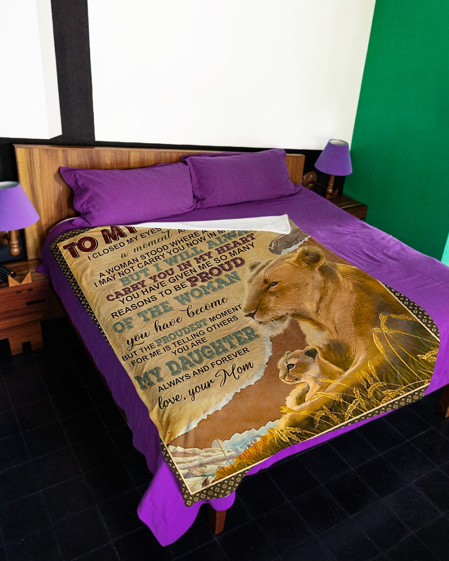 Lion Carry You In My Heart Gift Flannel Blanket For Bed Sofa And Reading Nook Decor