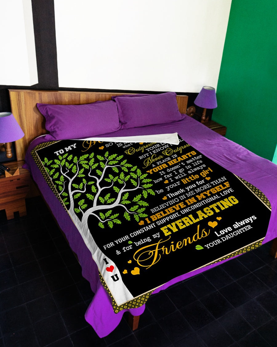 Family Tree Beloved Mother Message Flannel Blanket For Cozy Home Lounging And Gifting