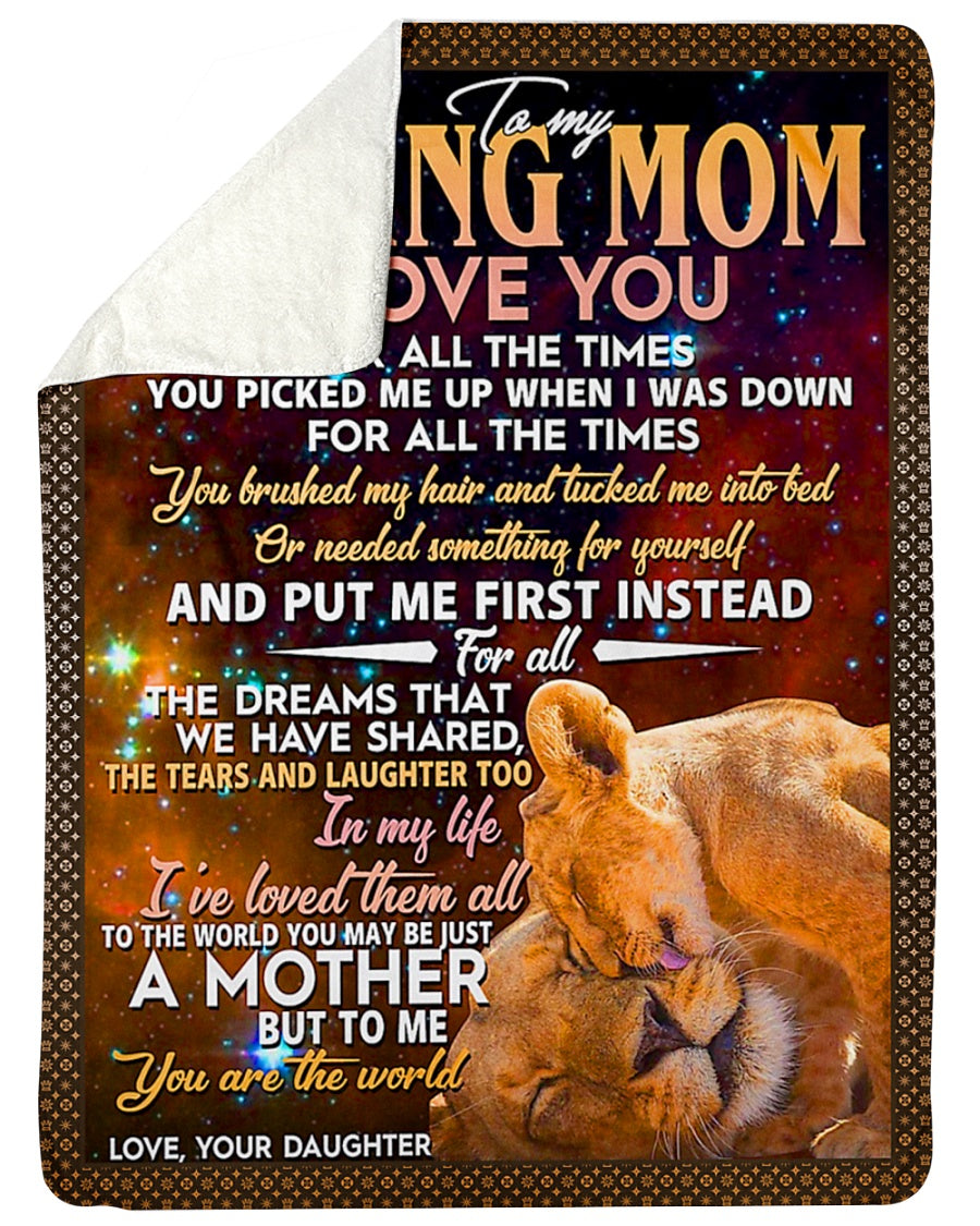 Lion I Love You With All My Heart Flannel Blanket For Soft Bed Couch And Home Comfort
