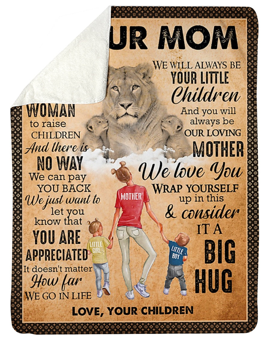 Lion To My Mom You Are My World Flannel Blanket For Soft Bed Couch And Home Comfort
