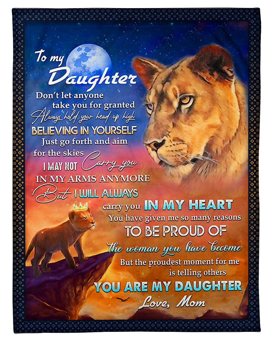Lion Believing In Yourself Lovely Flannel Blanket For Cozy Home Lounging And Gifting